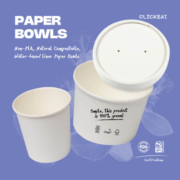 Bowls de Papel Compostables
