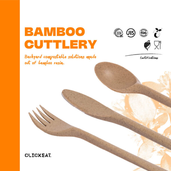 Cubiertos de Bambú ClickEat